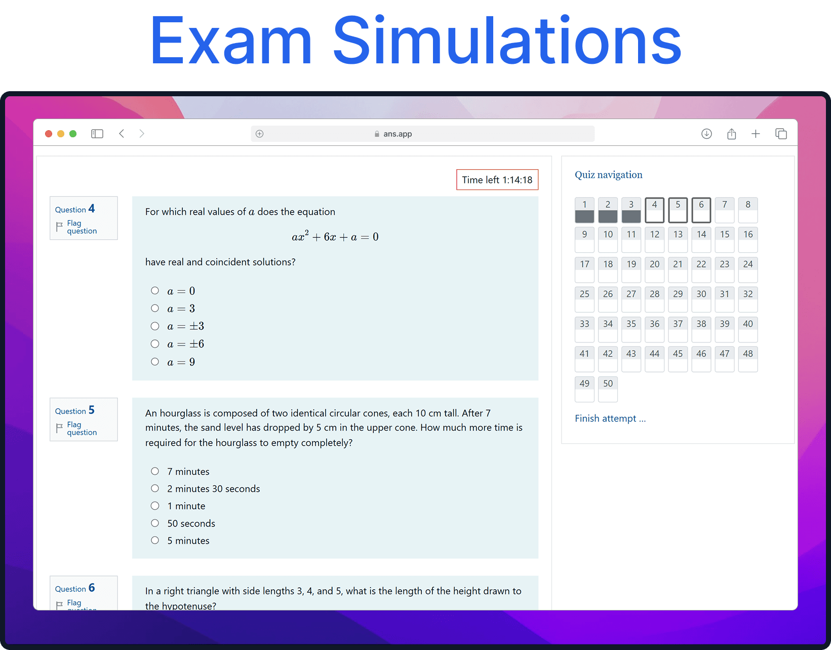 Full-length mock exam